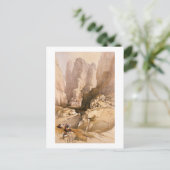 ペトラ入り、1839年3月10日、プレート98から ポストカード (スタンド正面)