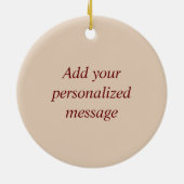 ペトラ、ヨルダン：修道院 セラミックオーナメント (裏面)