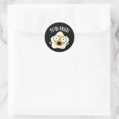 ペトリおもしろいフライ卵プンダークBG ラウンドシール (バッグ)