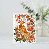 ペトリキフカのウクライナファイアバード ポストカード (スタンド正面)