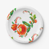 ペトリキフカウクライナアート ペーパープレート (正面)