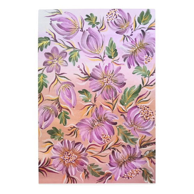 ペトリコフスカ絵を描ヤ メタルプリント (正面)