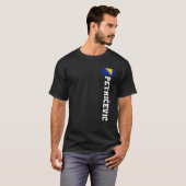 ペトリセビックボスニア国旗の姓コート・オブ・アーム Tシャツ (正面フル)