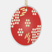 ペトリディッシュ寒天プレート微生物学先生 セラミックオーナメント (右)