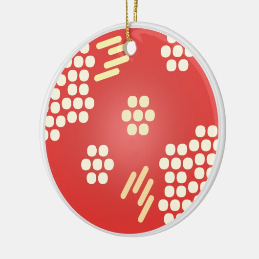 ペトリディッシュ寒天プレート微生物学先生 セラミックオーナメント (左)