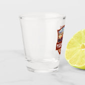 ペトリファイドフォレストナショナルパークイラストレーションレトロ ショットグラス (左)