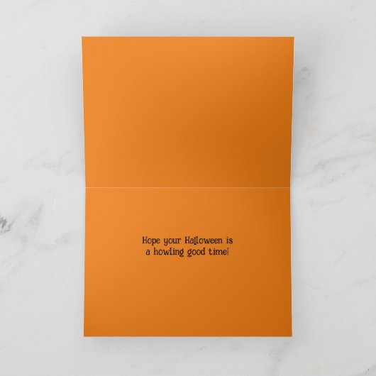 ペトリフィング悪い顔キャットハロウィン シーズンカード (内部)