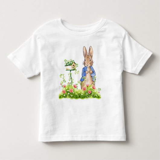 ペトロとウサギが園で トドラーTシャツ (正面)