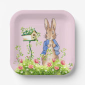 ペトロとウサギが園で ペーパープレート (正面)