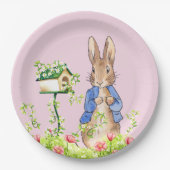 ペトロとウサギが園で ペーパープレート (正面)