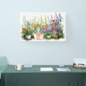 ペトロとウサギが庭で 横断幕 (トレードショー)