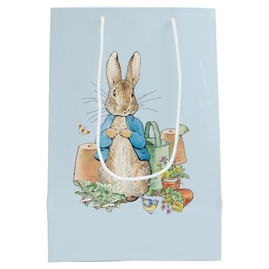 ペトロの庭でウサギが ミディアムペーパーバッグ (裏面)