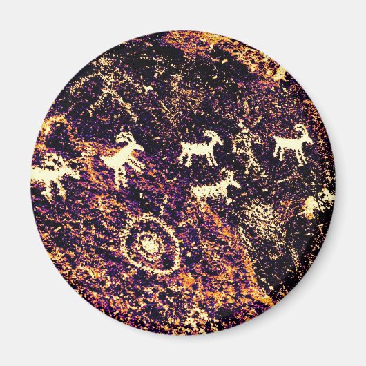 ペトログリフネバダ砂漠アメリカ南西部 マグネット (正面)