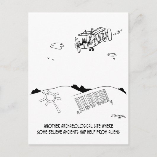 ペトログリフバーコード ポストカード (正面)