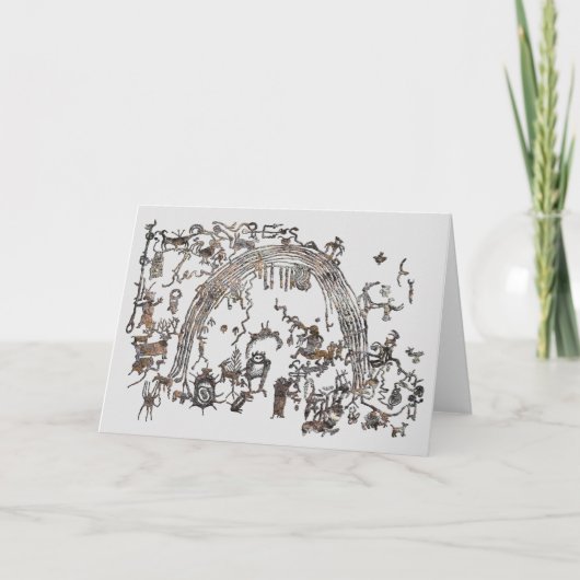 ペトログリフパネル – Rochester Creek, Utah Card カード (正面)