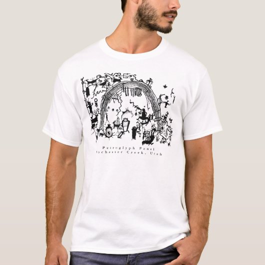 ペトログリフパネル – Rochester Creek, Utah Tシャツ (正面)