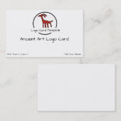 ペトログリフ赤ヤギのロゴ 名刺 (正面/裏面)