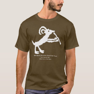 ペトログリフ、山羊フルート奏者Tシャツ Tシャツ