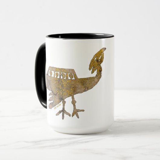 ペトログリフUFO話しカニヨン,ニューメキシコ マグカップ (正面左)