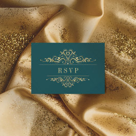 ペトログリーンゴールデンエレガントフレームラグジュアリー 出欠カード