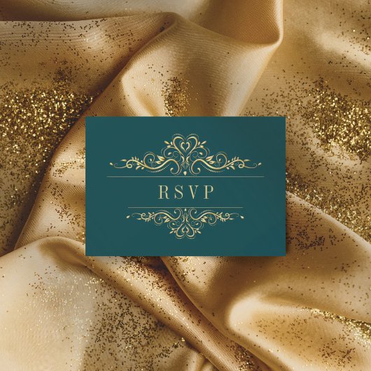 ペトログリーンゴールデンエレガントフレームラグジュアリー 出欠カード