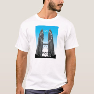 ペトロナスのツインタワーKLCC Tシャツ