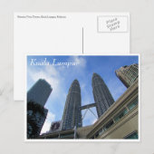 ペトロナス塔が高い ポストカード (正面/裏面)