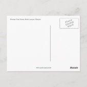 ペトロナス・ツインタワーが輝く ポストカード (裏面)