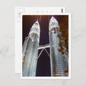 ペトロナス・ツイン・タワー、KLCC ポストカード (正面/裏面)