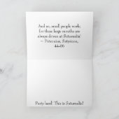 ペトロニウスのIo Saturnalia引用文 カード (内部)