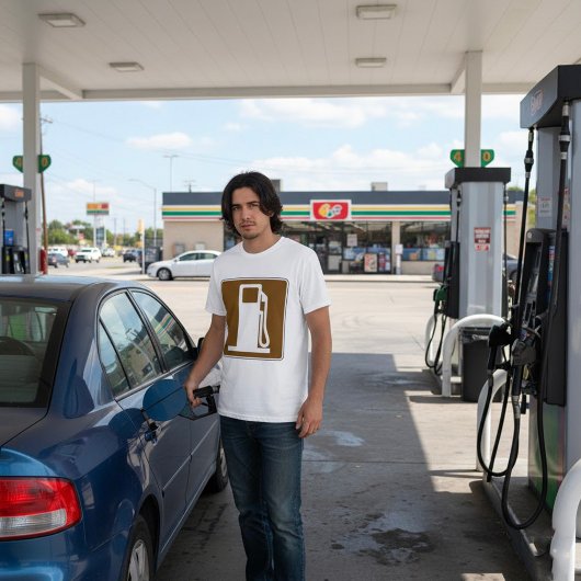 ペトロル道路標識メンTシャツ Tシャツ