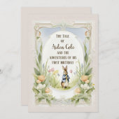 ペトロ・ザ・バニー・ウサギの園 招待状 (正面/裏面)