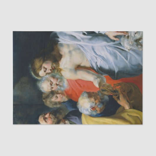 ペトロ・ポール・ルーベンスによるペテロへのキリストの訴え 薄葉紙 (正面)