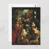 ペトロ・ポール・ルーベンスによるマギの崇拝 ポストカード (正面/裏面)