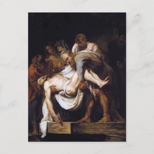 ペトロ・ポール・ルーベンス – 埋葬 ポストカード (正面)