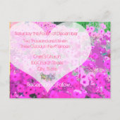 ペト色彩の鮮やかニア結婚式招待状 インビテーションポストカード (裏面)