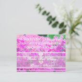 ペト色彩の鮮やかニア結婚式招待状 インビテーションポストカード (スタンド正面)