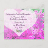 ペト色彩の鮮やかニア結婚式招待状 インビテーションポストカード (裏面)