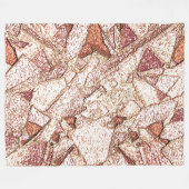 ペドラアスペラ・エム・マルロクロムクレモソ フリースブランケット (正面(横))