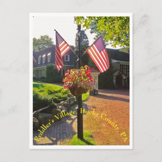 ペドラーズビレッジ、バックス郡、PAはがき ポストカード (正面)