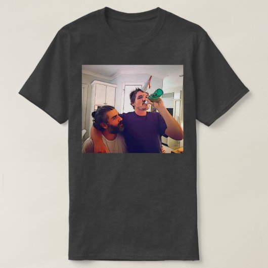 ペドロパスカルOSアイザックがオン Tシャツ (デザイン正面)