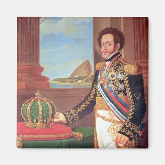 ペドロ1世ブラジル皇帝， 1825 マグネット (正面)