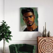 ペドロ – アフロラティーノのポートレート ポスター