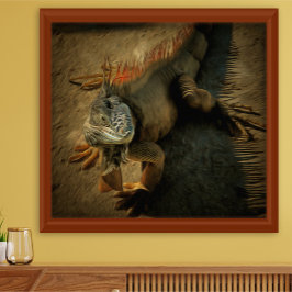 ペドロ・ザ・イグアナ0768アートプリント ポスター