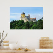 ペナカラフルの宮殿シントラの風景 ポスター (キッチン)