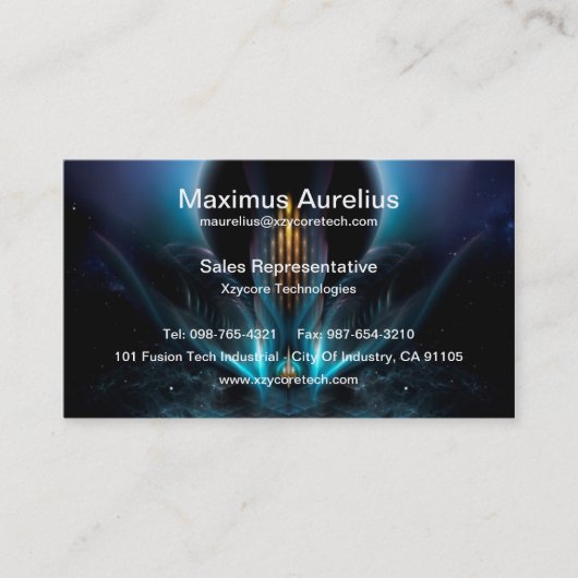 ペナピアフラクタルアート名刺 名刺 (正面)