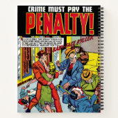 ペナルティベビー顔犯罪ヴィンテージ漫画 ノートブック (裏面)