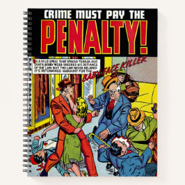 ペナルティベビー顔犯罪ヴィンテージ漫画 ノートブック