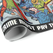 ペナルティベビー顔犯罪ヴィンテージ漫画 ラッピングペーパー (ロールコーナー)