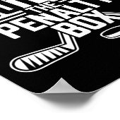 ペナルティボックスから直行 - アイスホッケー選手 ポスター (角)